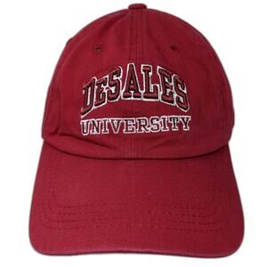 ML Caps DeSales University Baseball Cap Red One Size Slideback Embroidered Hat